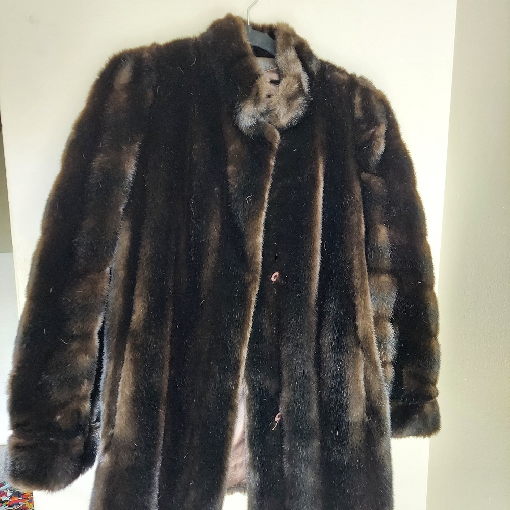 Vintage Union Made Faux Fur Coat - image 1